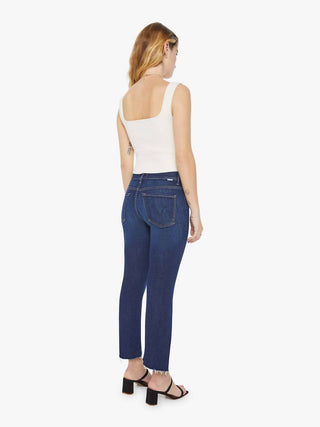 Mother - High-waisted Crop Fray Jeans