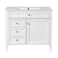 Bathroom Vanity With Top Sink, 2 Drawers And Tip Out Drawer