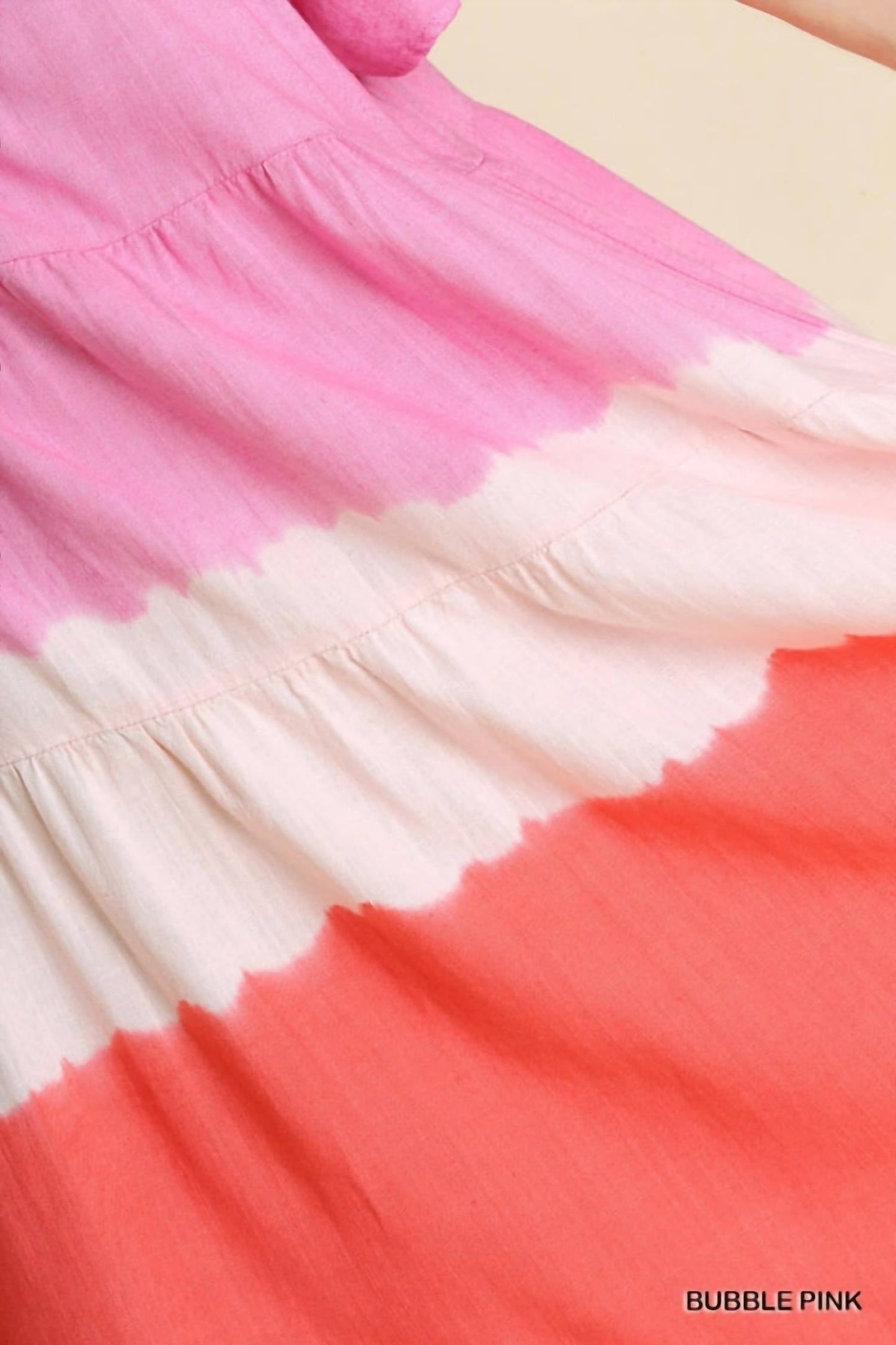 Umgee - Dip Dye Color Block Dress