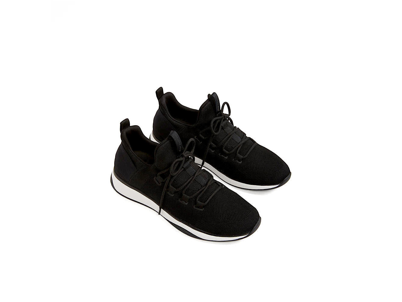 Aldo Women's Fabric Low Top Lace up Fashion Sneakers Black Size 8.5