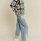 Davi & Dani - Crochet Bodice & Denim Detail Button Front Shirt Jacket