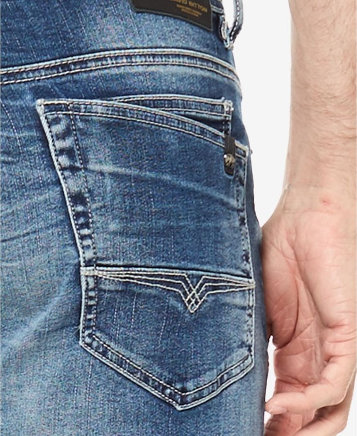 Buffalo David Bitton Men's Slim Straight Fit Evan X Stretch Jeans Blue Size 34X30