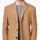 Calvin Klein Men's Prosper Wool Blend X Fit Overcoat Brown Size 40