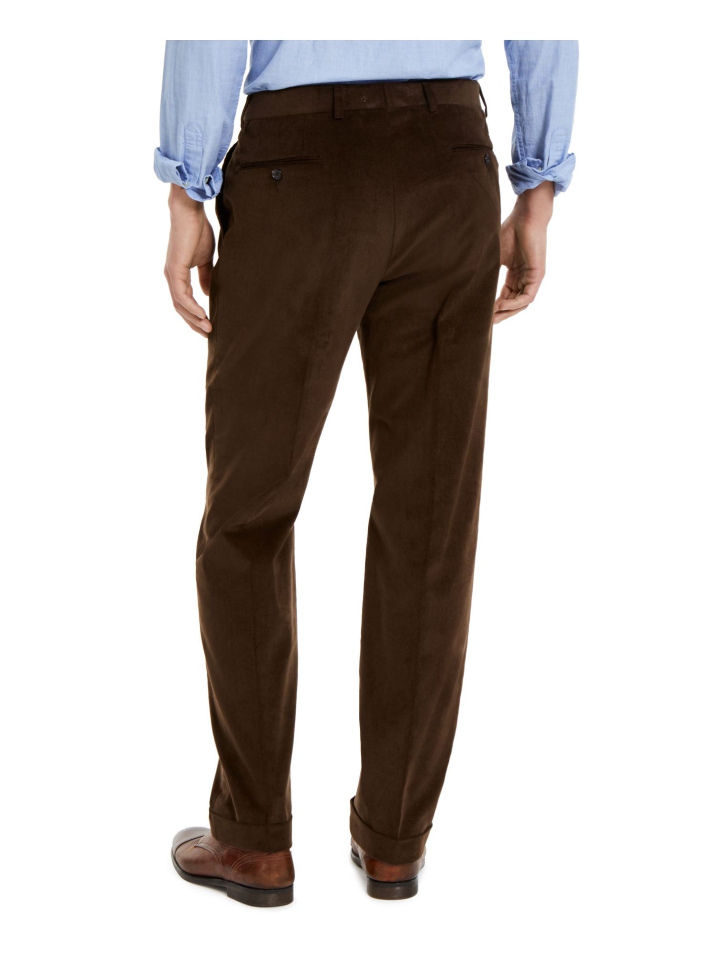 Ralph Lauren Men's Classic Fit Cotton Blend Pants Brown Size 36X30