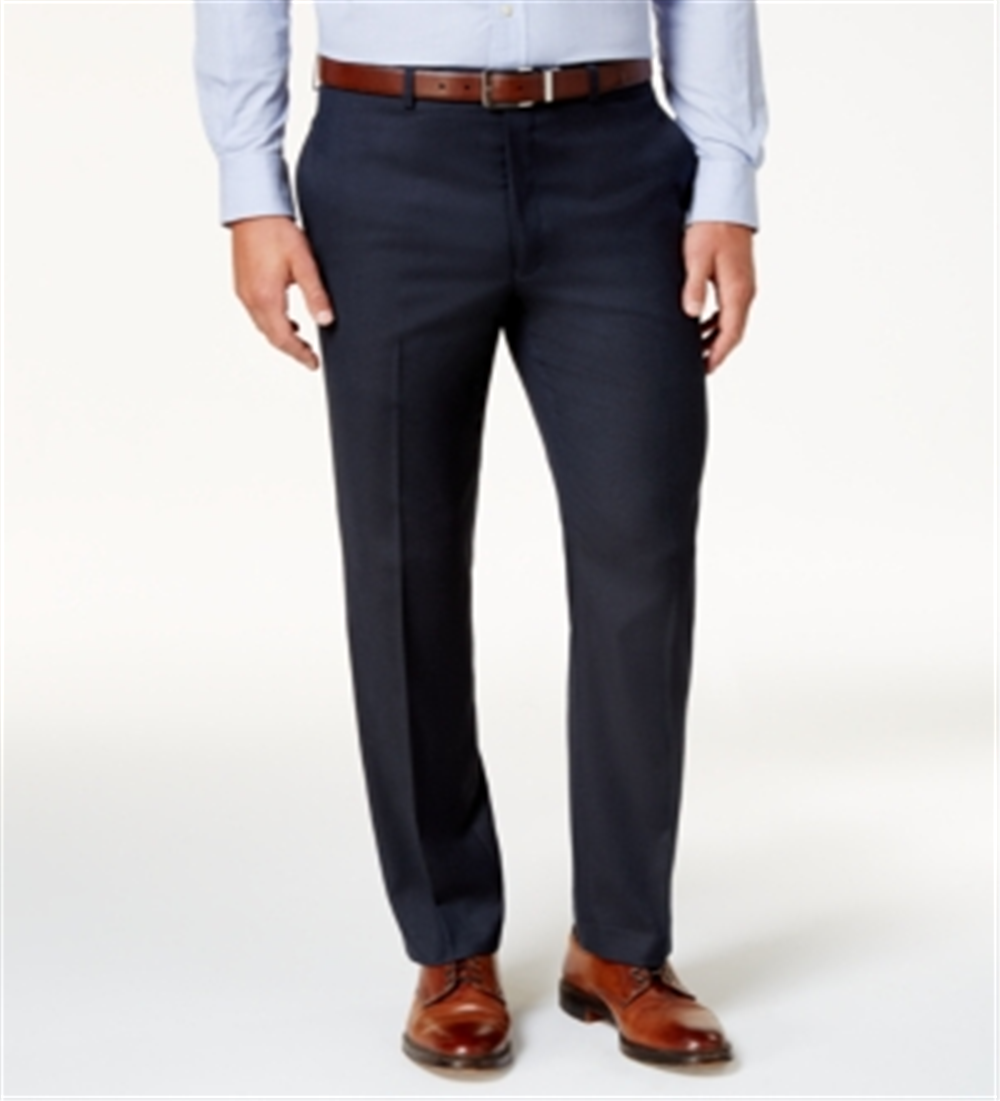 Calvin Klein Men's Covert Twill Ultraflex Dress Pants Blue Size 38X34