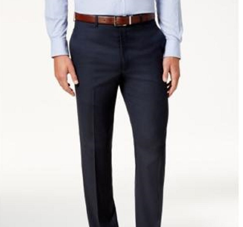 Ralph Lauren Men's Covert Twill Ultraflex Dress Pants Blue Size 40X32
