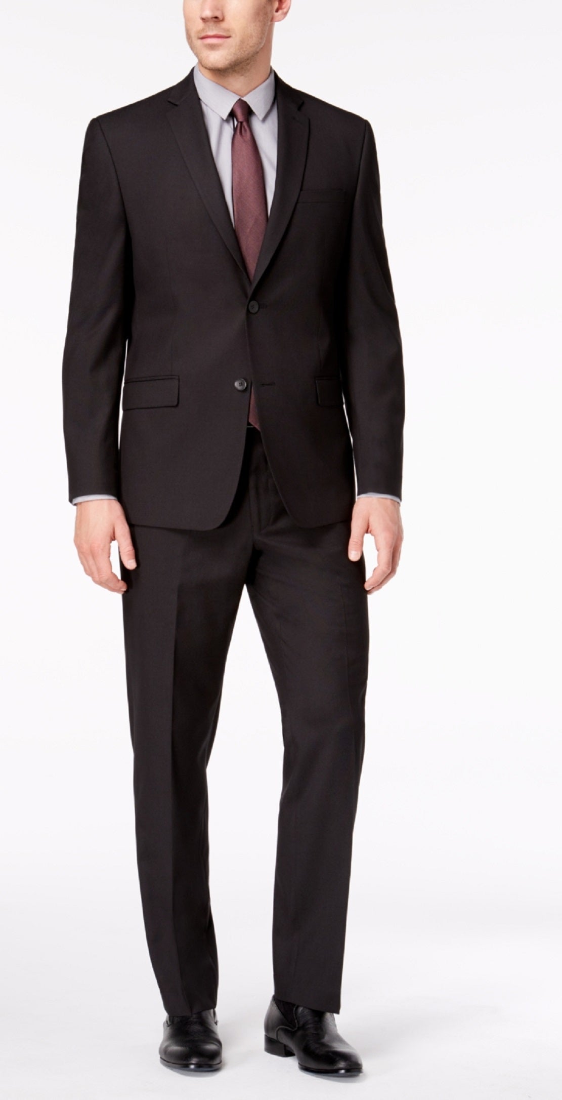 Marc New York Men's Modern Fit Suit Black Size 36