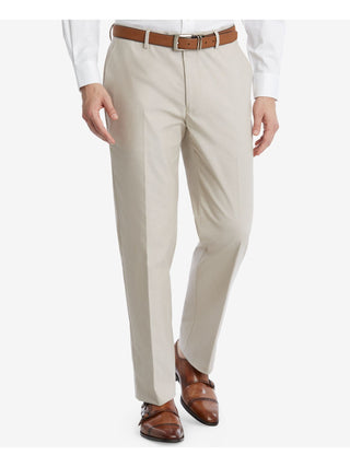 Tommy Hilfiger Men's Modern Fit Th Flex Stretch Chambray Suit Separate Pant Brown Size 36X30