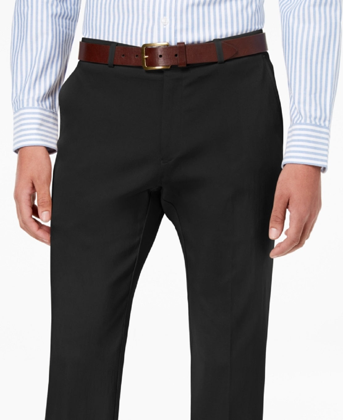 Tommy Hilfiger Men's Modern Fit Th Flex Stretch Pants Black Size 40X30