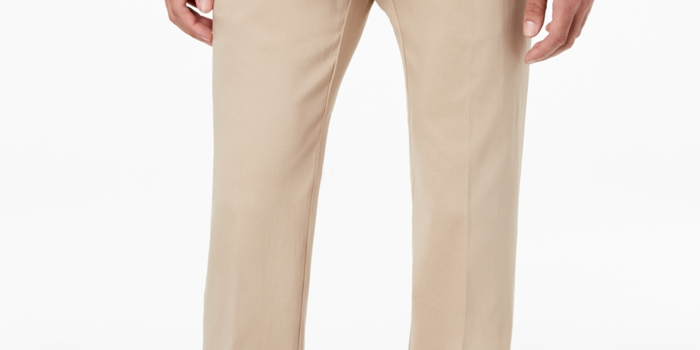 Tommy Hilfiger Men's Modern Fit Th Flex Stretch Comfort Solid Performance Pants Brown Size 34X32