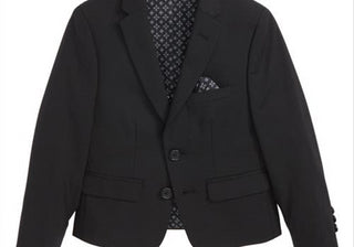 Tallia Solid Wool Blend Sport Coat In Black At Nordstrom Size 8