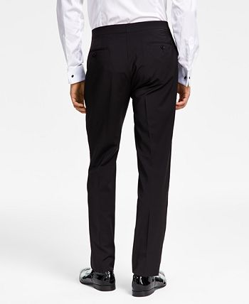 Calvin Klein Men's Slim Fit Infinite Stretch Tuxedo Suit Pants Black Size 34X32