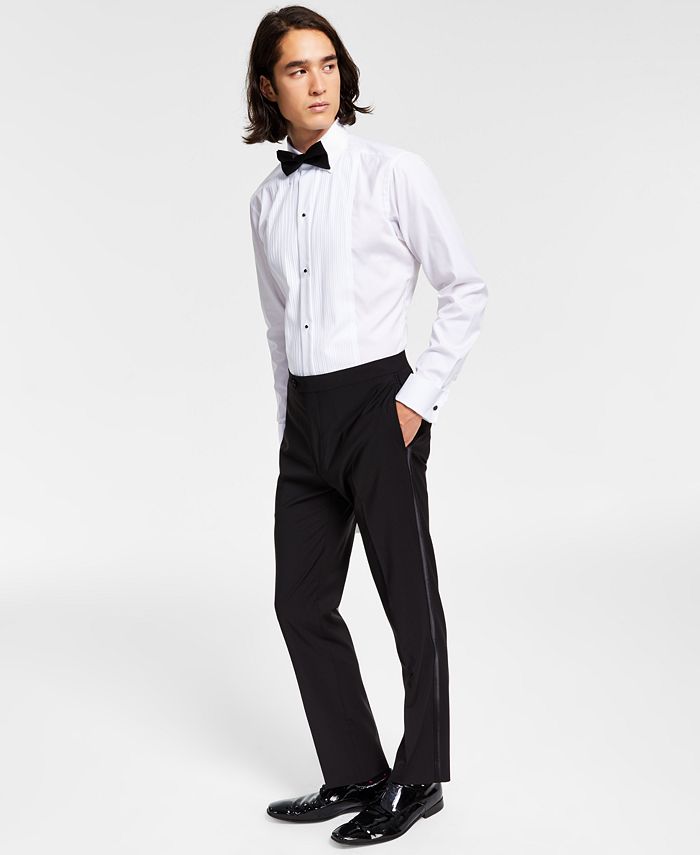 Calvin Klein Men's Slim Fit Infinite Stretch Tuxedo Suit Pants Black Size 36X32