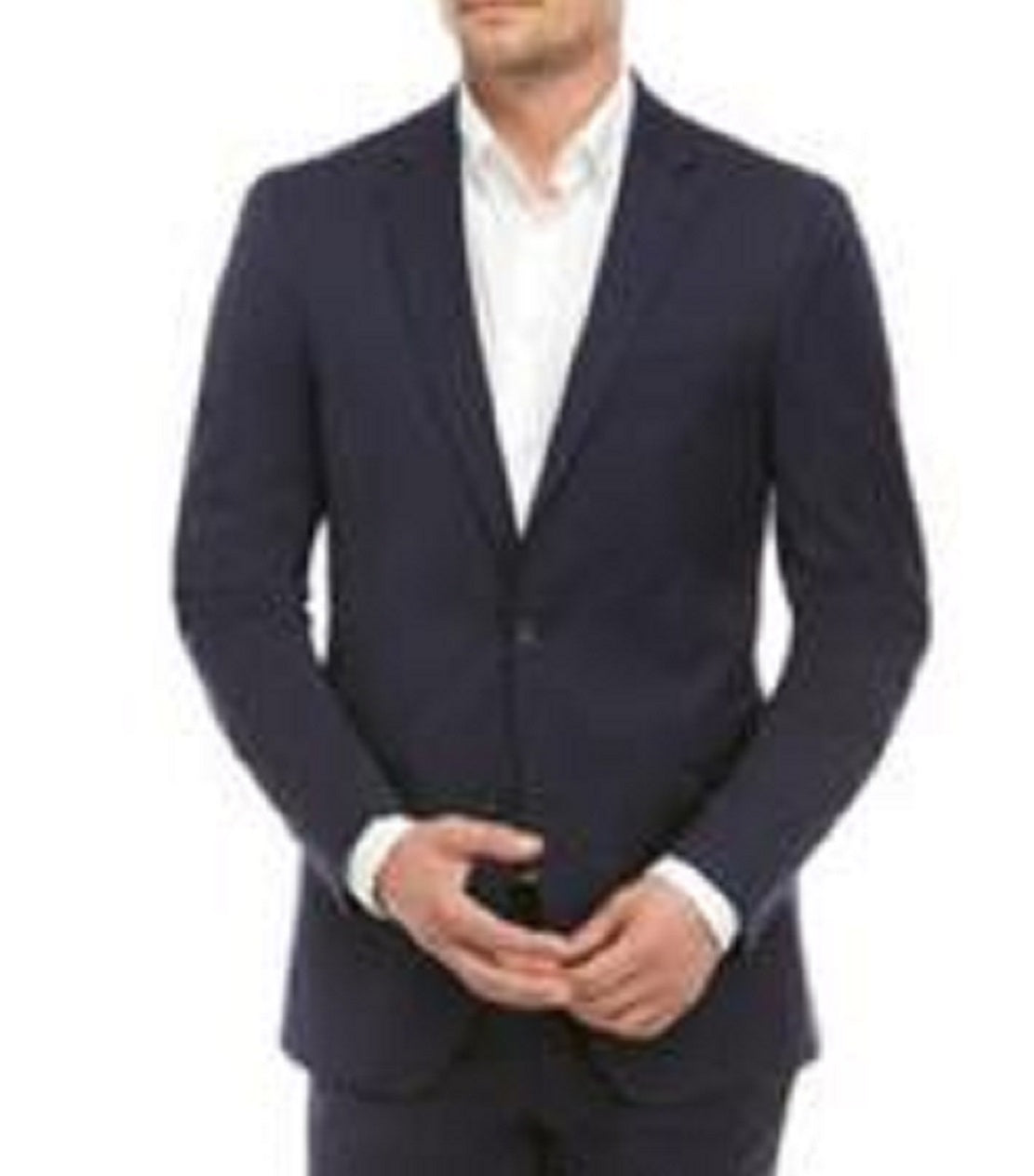 Tommy Hilfiger Men's Slim Fit Th Flex Stretch Wool Suit Blue Size 42