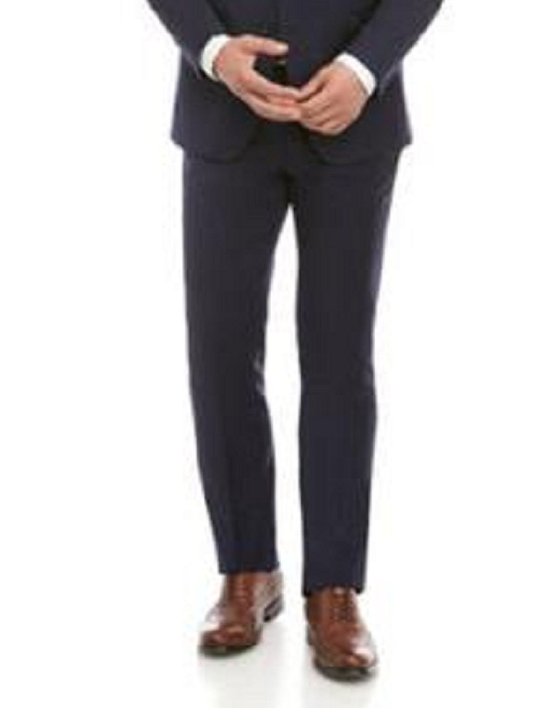Tommy Hilfiger Men's Slim Fit Th Flex Stretch Wool Suit Blue Size 42