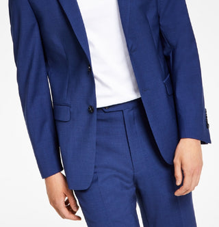 Calvin Klein Men's Skinny Fit Extra Slim Infinite Stretch Suit Jacket Blue Size 42