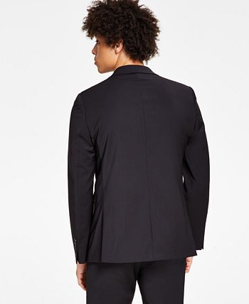 Calvin Klein Men's Skinny Fit Extra Slim Infinite Stretch Suit Jacket Black Size 46