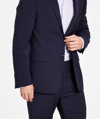 Calvin Klein Men's Skinny Fit Extra Slim Infinite Stretch Suit Jacket Blue Size 44