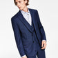 Calvin Klein Men's X Fit Slim-Fit Stretch Suit Jackets Blue Size 38
