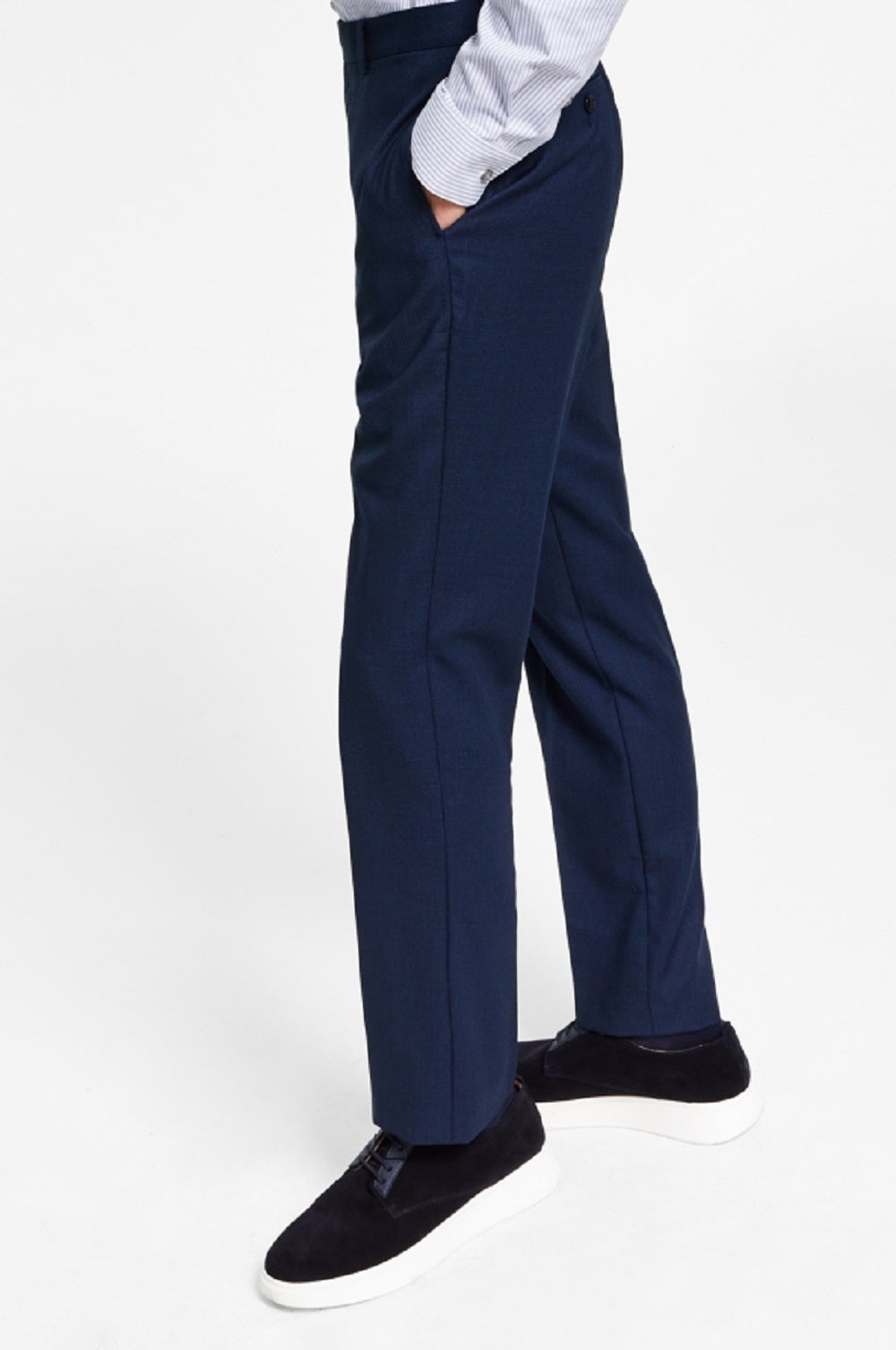 Calvin Klein Men's X Fit Slim Fit Stretch Suit Pants Blue Size 33X30
