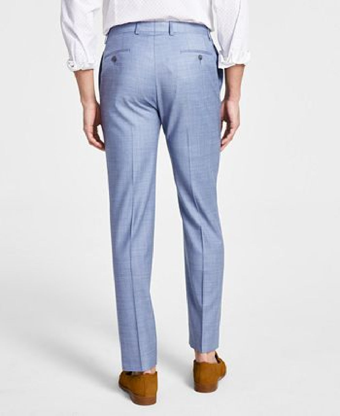 Calvin Klein Men's X-Fit Slim Fit Stretch Suit Pants Blue Size 34X32