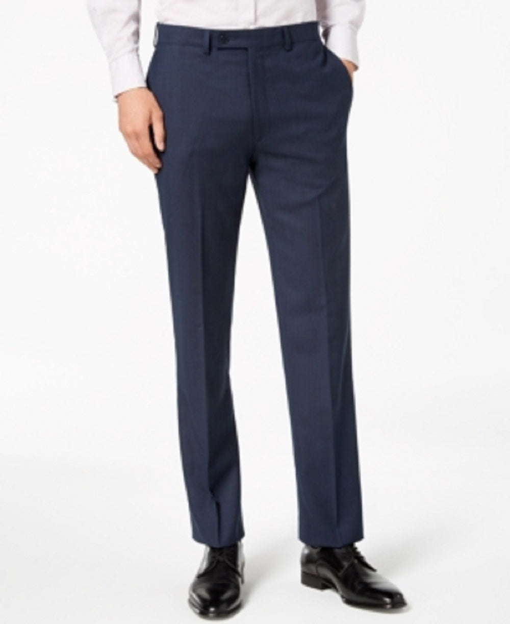 Calvin Klein Men's X Fit Slim Fit Stretch Suit Pants Blue Size 30X30