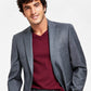 Calvin Klein Men's X Fit Slim Fit Stretch Suit Jackets Gray Size 36
