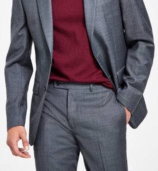 Calvin Klein Men's X Fit Slim Fit Stretch Suit Jackets Gray Size 36