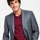 Calvin Klein Men's X Fit Slim Fit Stretch Suit Jackets Gray Size 38