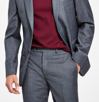 Calvin Klein Men's X Fit Slim Fit Stretch Suit Jackets Gray Size 38