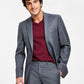 Calvin Klein Men's X Fit Slim Fit Stretch Suit Jackets Gray Size 38