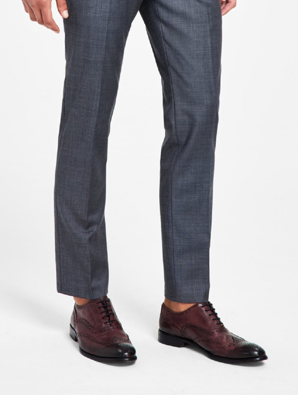 Calvin Klein Men's X Fit Slim Fit Stretch Suit Pants Gray Size 38X30