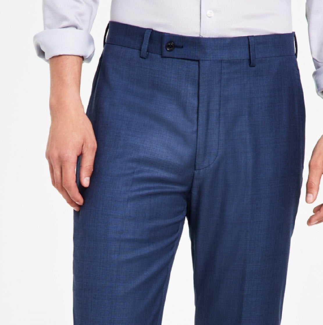 Calvin Klein Men's X-Fit Slim Fit Stretch Suit Pants Blue Size 38X30
