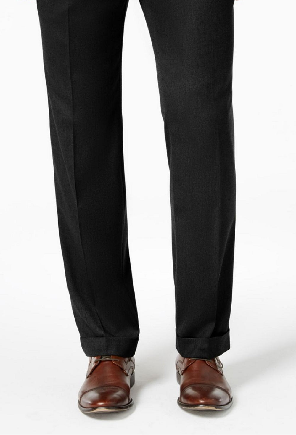Ralph Lauren Men's Dress Pants Pleated Stretch Black Size 34X34