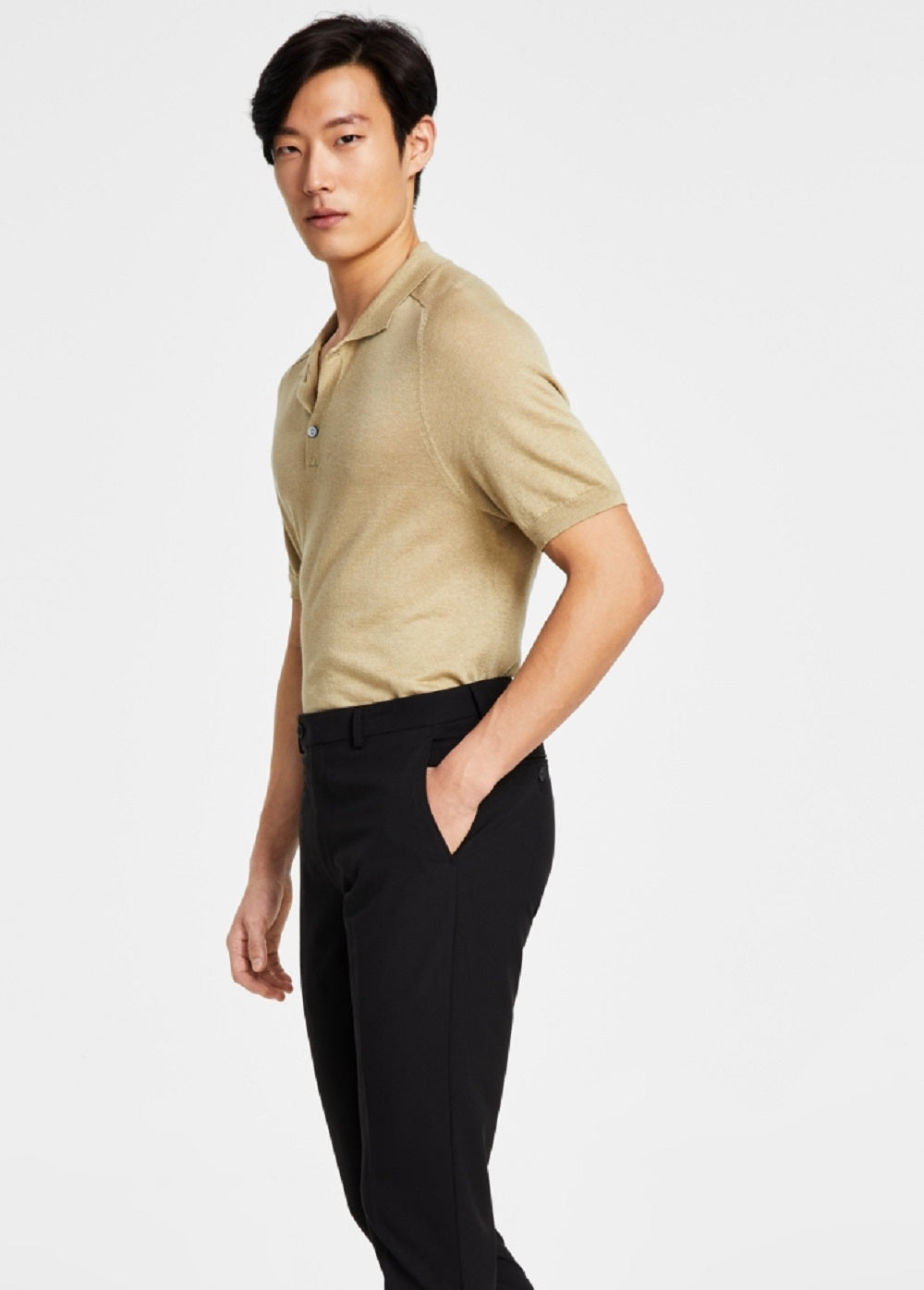 Calvin Klein Men's Infinite Stretch Skinny Fit Dress Pants Black Size 30X29
