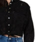 Black Tape Women's Cotton Crochet Tie Front Blouse Black Size Medium