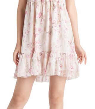 Black Tape Women's Smocked Tiered Dress White Size X-Large