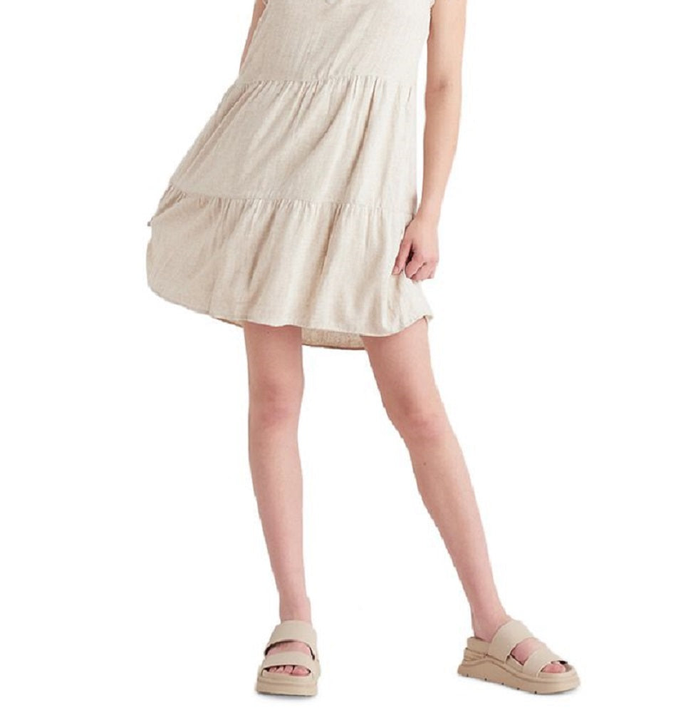 Black Tape Women's Flutter Sleeve Mini Dress White Size Small