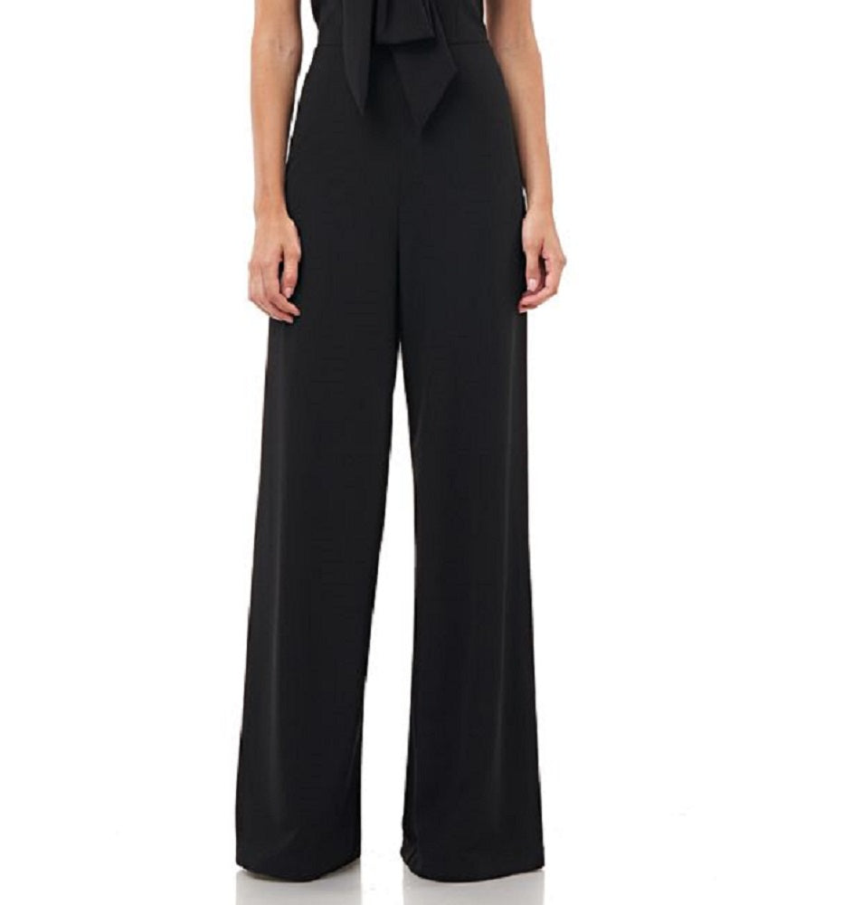 JS Collections Women's Stretch Crepe Jumpsuit Black Size 16
