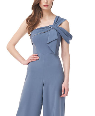 JS Collections Women's One Shoulder Jumpsuit Blue Size 4
