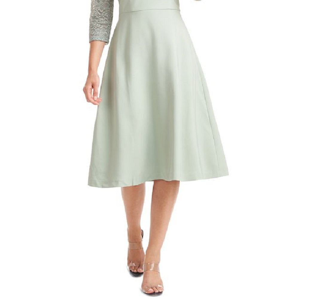 JS Collections Women's Rory Fit & Flare Midi Dress Green Size 4