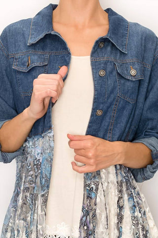 Origami - Denim & Lace Duster