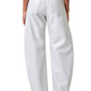 Agolde - Luna High Waist Barrel Leg Leather Blend Pants