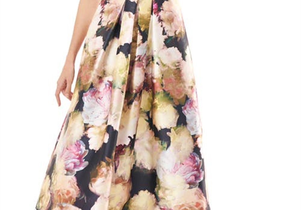 kay-unger-perry-floral-print-midi-dress-size-4