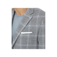 Ralph Lauren Men's Ultraflex Plaid Sport Coat Gray Size 43