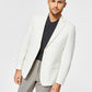 Tommy Hilfiger Men's Slim Fit Solid Weave Blazer White Size 44