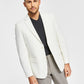 Tommy Hilfiger Men's Slim Fit Solid Weave Blazer White Size 44