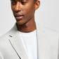 Tommy Hilfiger Men's Single Breasted Slim Fit Stretch Blazer Gray Size 40