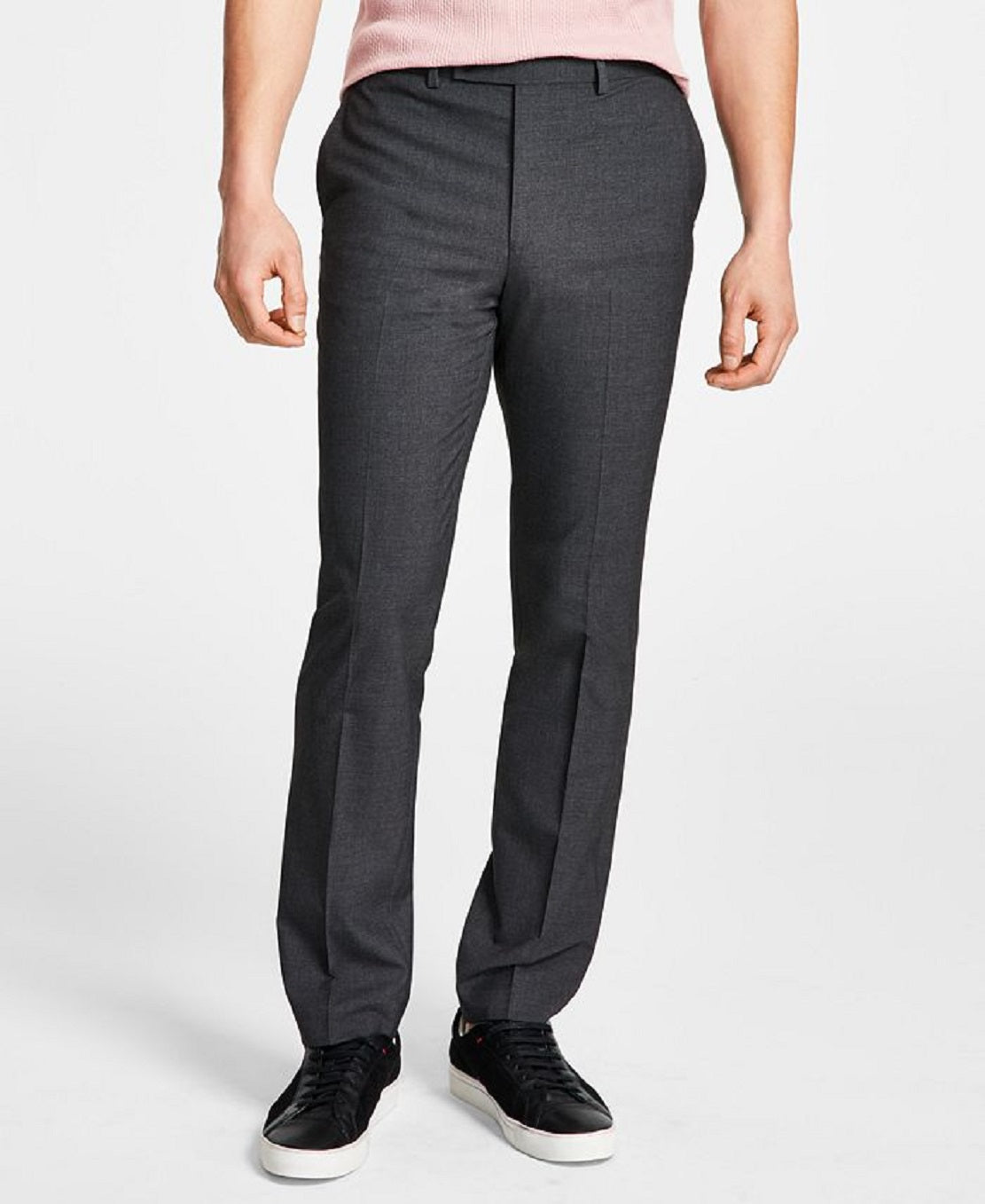 DKNY Men's Modern Fit Stretch Suit Pants Black Size 30X32