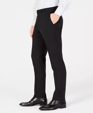 DKNY Men's Modern Fit Stretch Suit Pants Black Size 33X30